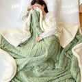 Cosycombe™ Reversible Sherpa Fleece Blanket, Warm Without the Weight
