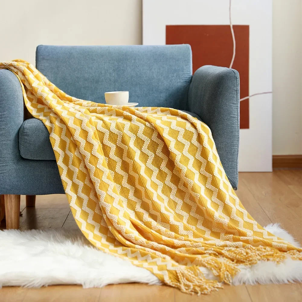 Cosycombe™ Chunky Knit Throw Blanket with Soft Cashmere-Feel Touch