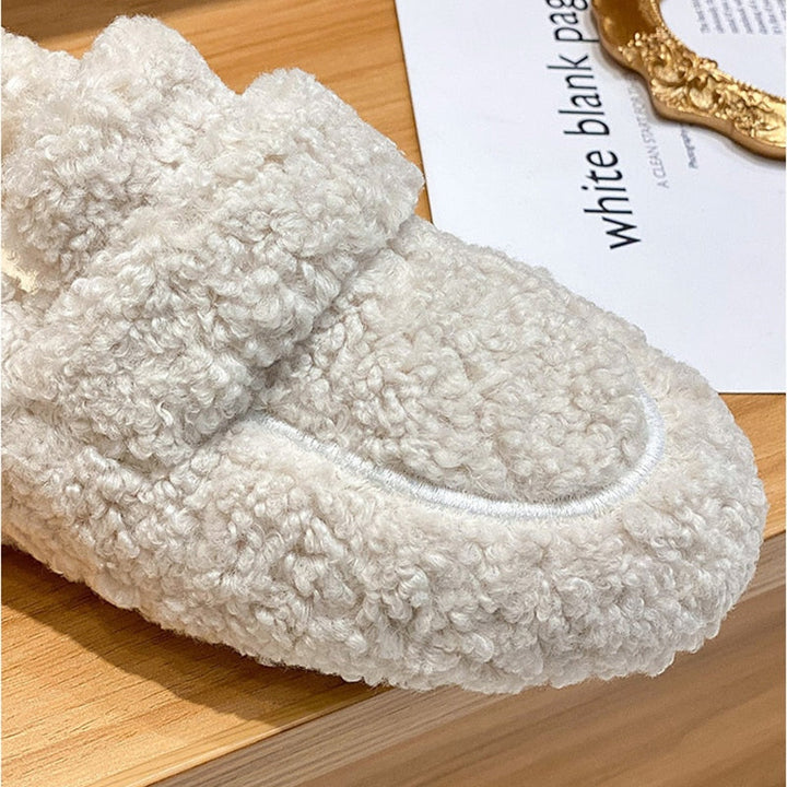 Cosycombe™ Plush Fluffy Slippers with Flexible Non-Slip Rubber Sole