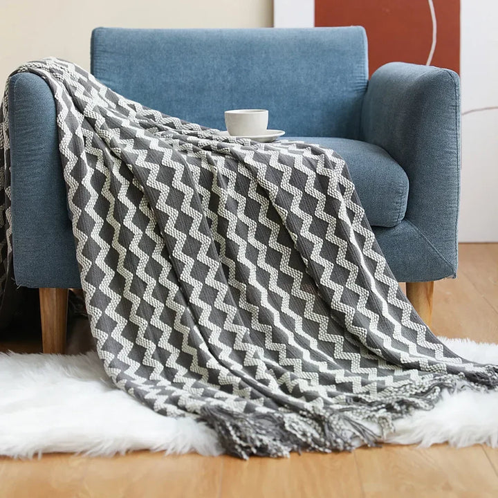 Cosycombe™ Chunky Knit Throw Blanket with Soft Cashmere-Feel Touch