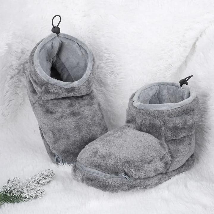 Cosycombe™ USB Heated Plush Slippers for Warm, Cosy Feet at Home