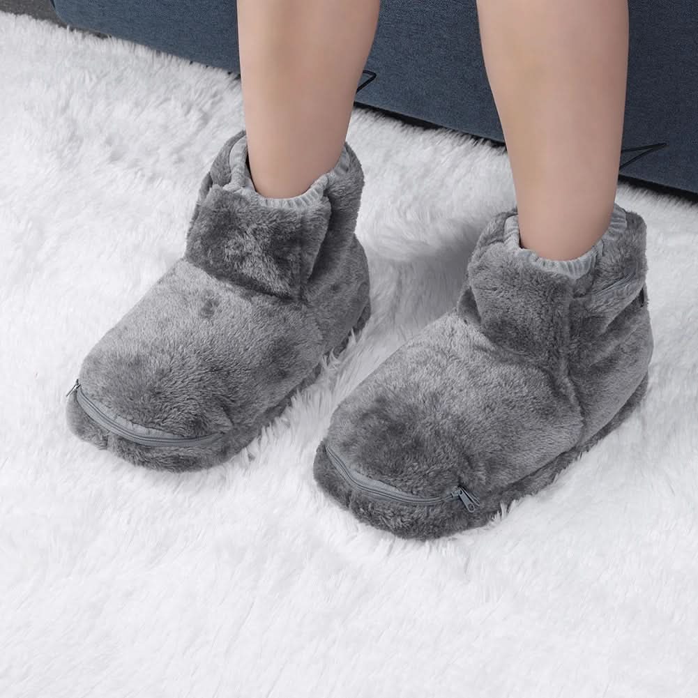 Cosycombe™ USB Heated Plush Slippers for Warm, Cosy Feet at Home