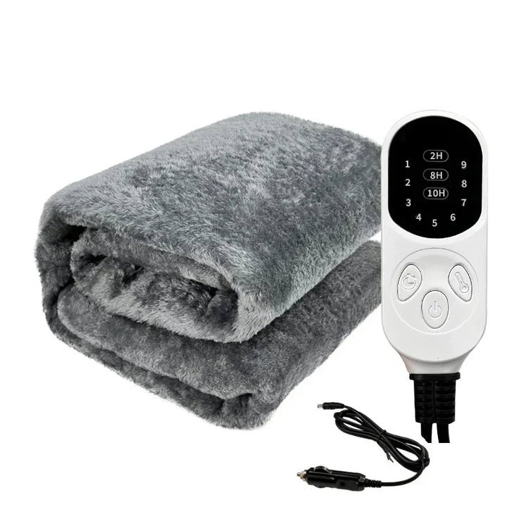 Cosycombe™ 12V Heated Car Blanket with 9 Heat Settings and Timer