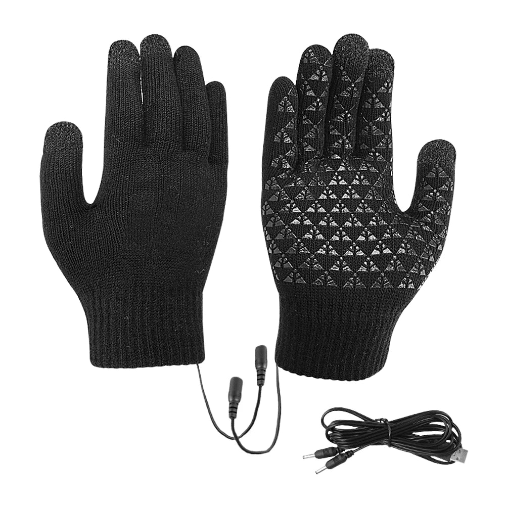 Cosycombe™ USB Heated Touchscreen Gloves with Non-Slip Grip
