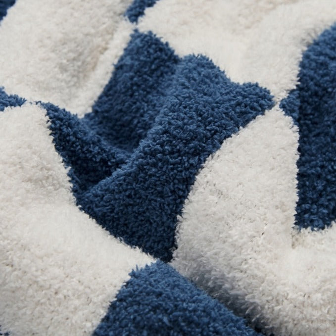 Cosycombe™ Colourful Checkerboard Throw Blanket for Sofa and Bed