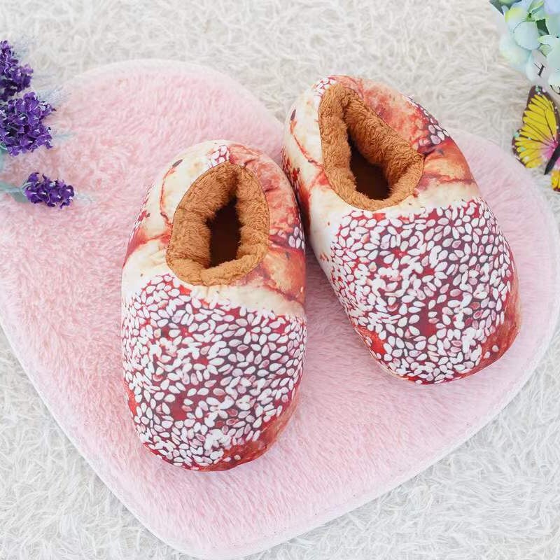 Cosycombe™ Toast Bread Winter Slippers with Fleece Lining and Ankle Cuff