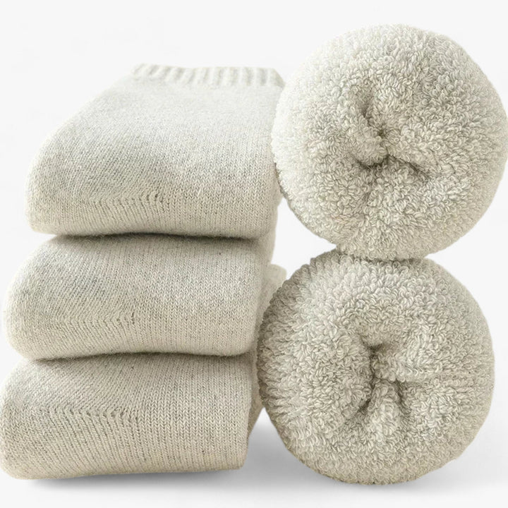 Cosycombe™ Thermal Wool &amp; Cashmere Socks, 3 Pairs – Fleece Loop Warmth