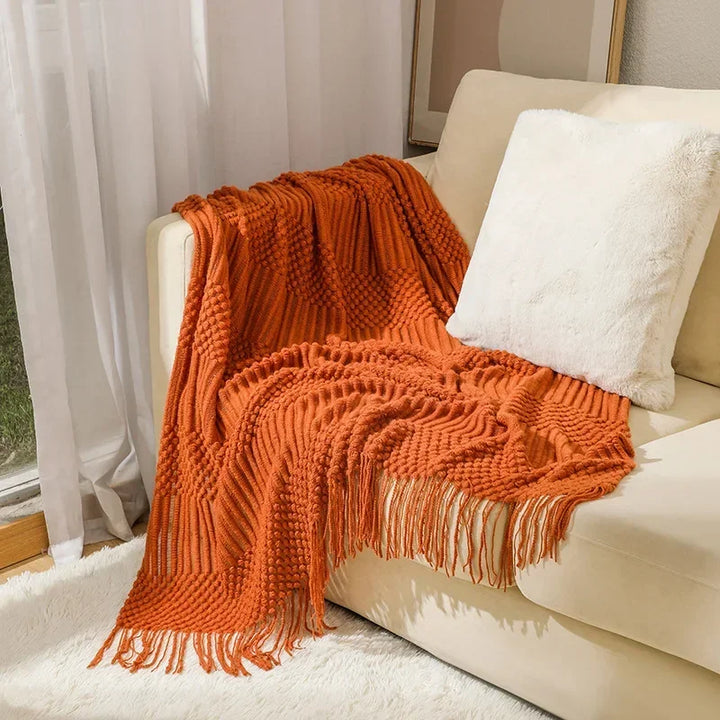 Cosycombe™ Chunky Knit Throw Blanket with Soft Cashmere-Feel Touch