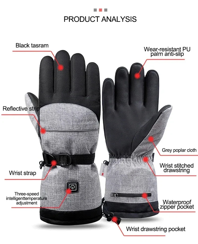 Cosycombe™ Waterproof Heated Gloves for Motorbike and Cycling