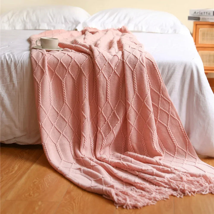 Cosycombe™ Chunky Knit Throw Blanket with Soft Cashmere-Feel Touch