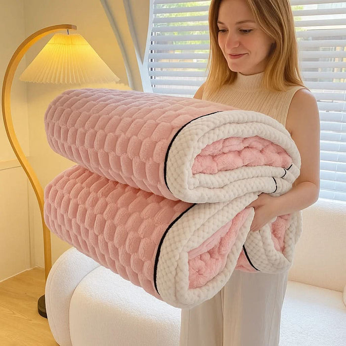 Cosycombe™ Sherpa Fleece Throw Blanket with Cloud-Soft Nubbed Texture