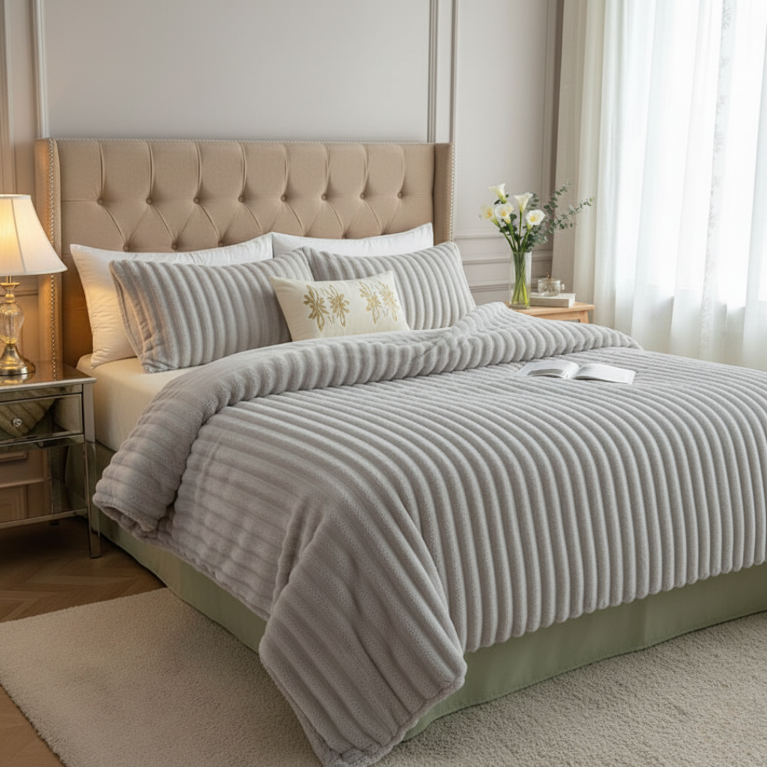 Cosycombe™ Plush Velour Throw Duvet Up to Twice as Soft as Fleece