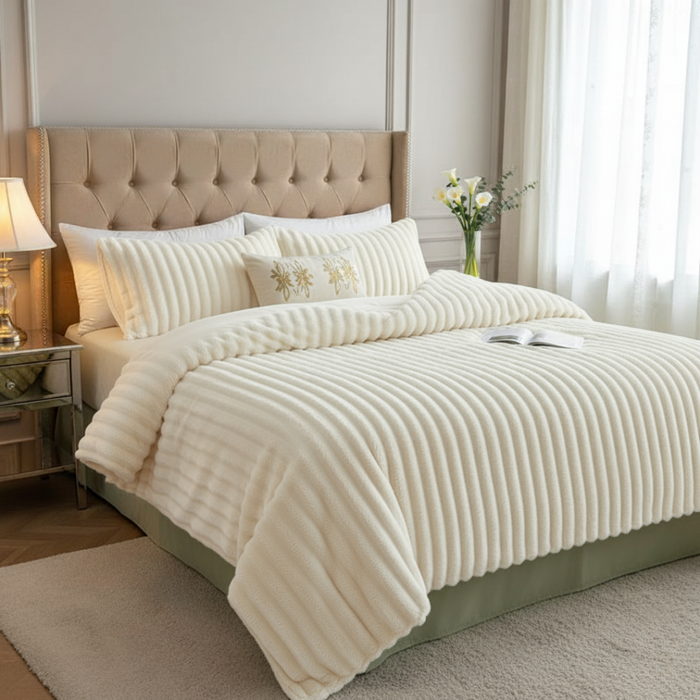 Cosycombe™ Plush Velour Throw Duvet Up to Twice as Soft as Fleece