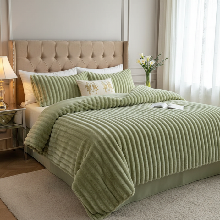 Cosycombe™ Plush Velour Throw Duvet Up to Twice as Soft as Fleece