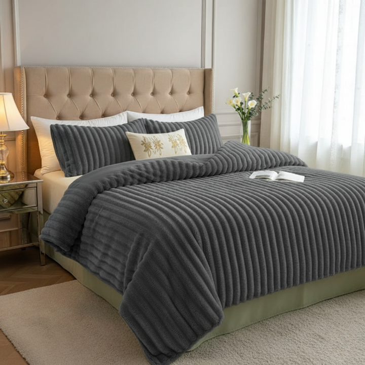 Cosycombe™ Plush Velour Throw Duvet Up to Twice as Soft as Fleece