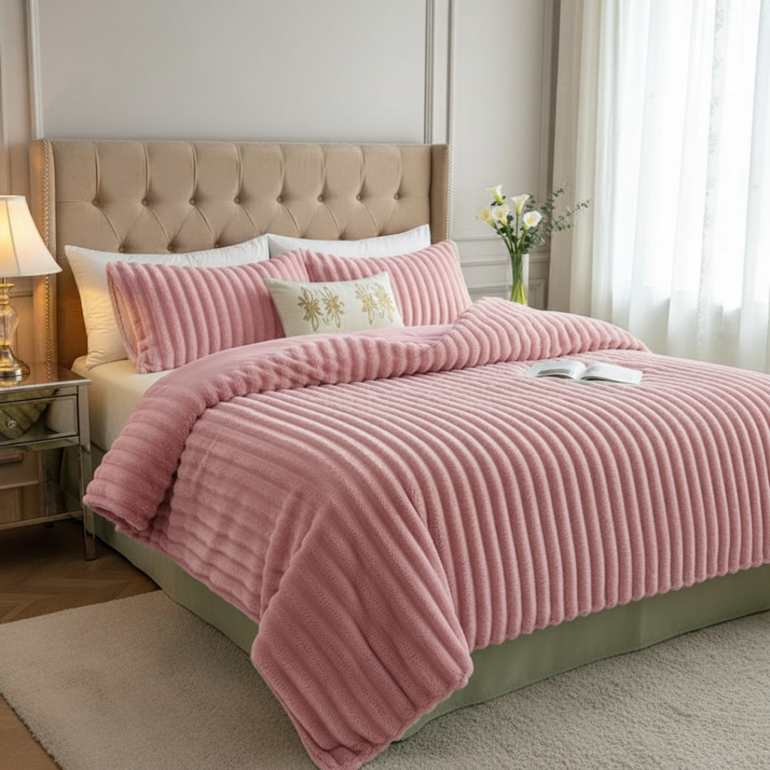 Cosycombe™ Plush Velour Throw Duvet Up to Twice as Soft as Fleece