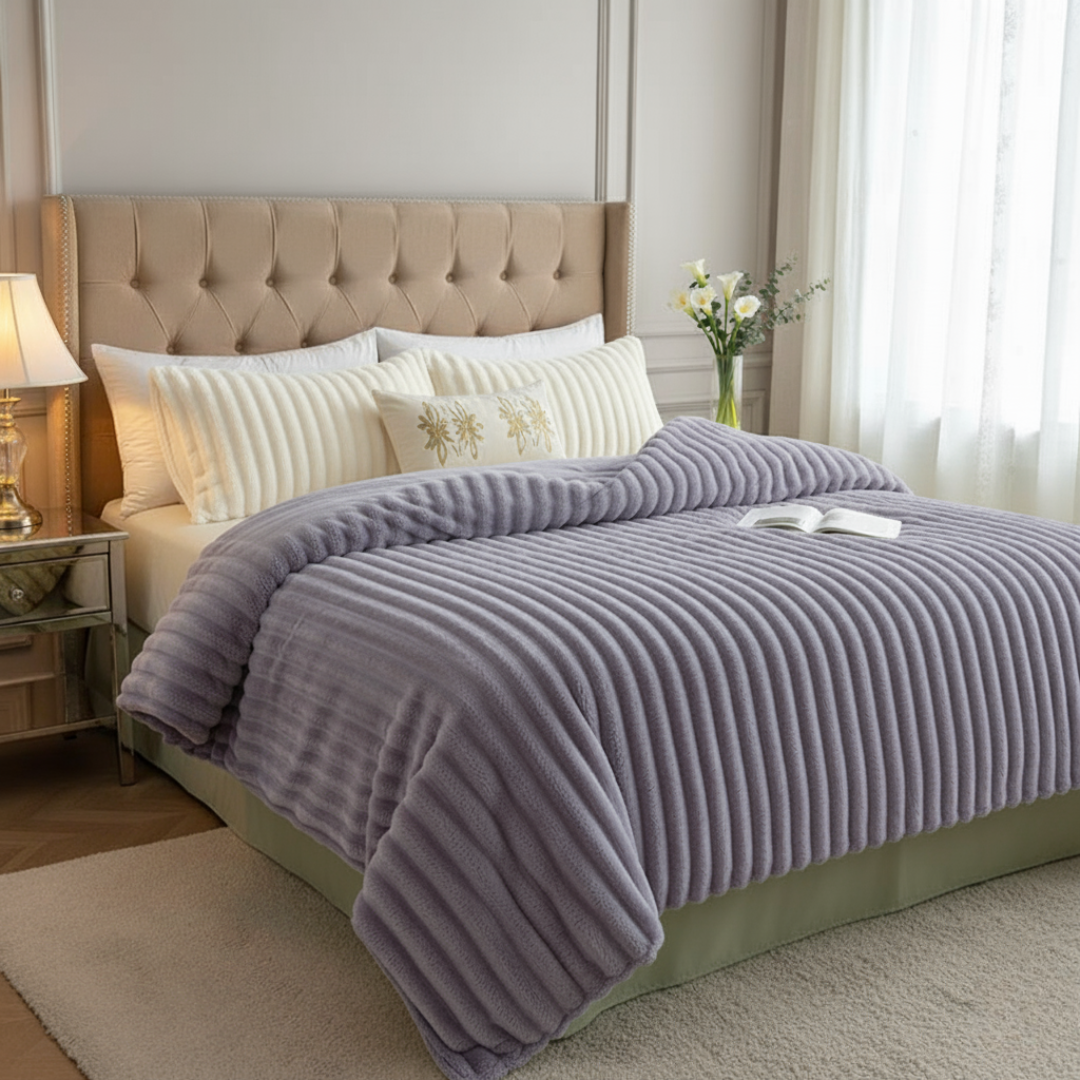 Cosycombe™ Plush Velour Throw Duvet Up to Twice as Soft as Fleece