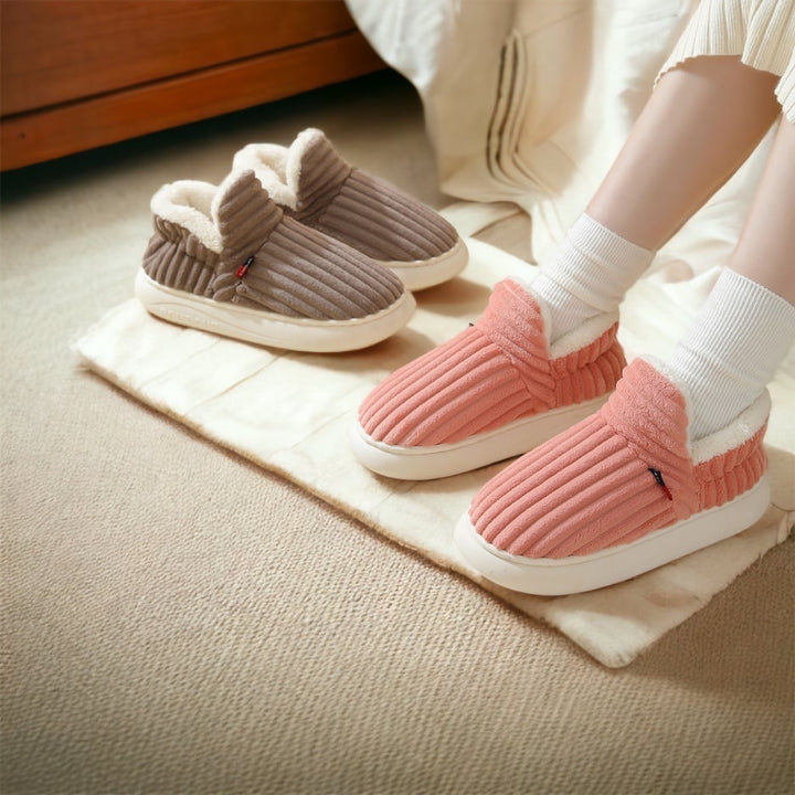 Cosycombe™ Thick-Soled Fleece Slippers for Men and Women, Non-Slip