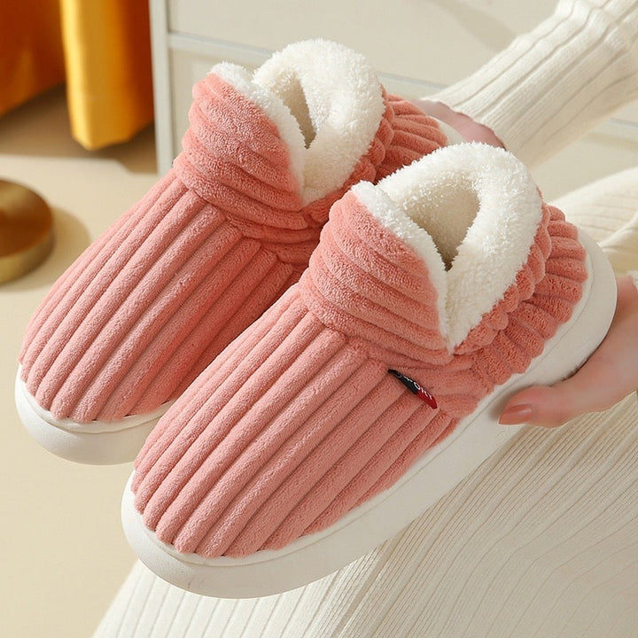 Cosycombe™ Thick-Soled Fleece Slippers for Men and Women, Non-Slip