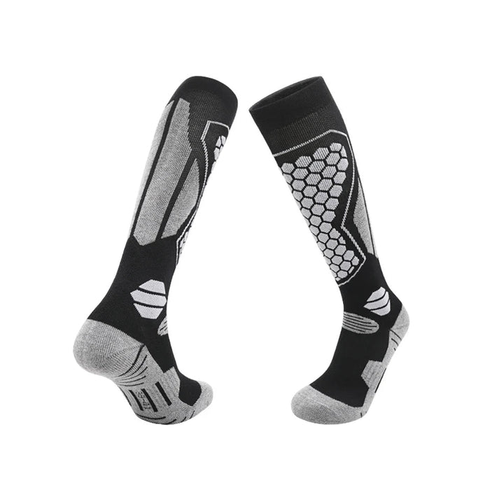 Cosycombe™ Knee-High Wool Ski Socks with Padded Zones for Ski Boots