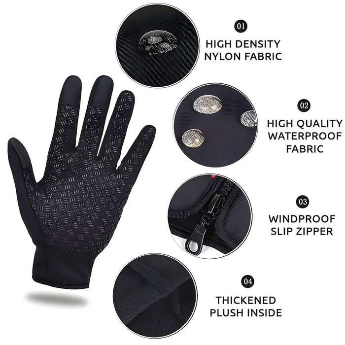 Cosycombe™ Waterproof Windproof Winter Gloves with Touchscreen Fingertips