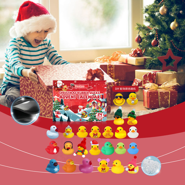 Cosycombe Rubber Duck Advent Calendar with 24 Christmas Ducks