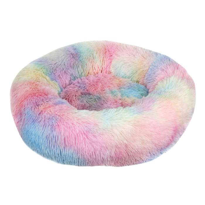 Cosycombe Fluffy round donut bed with raised rim