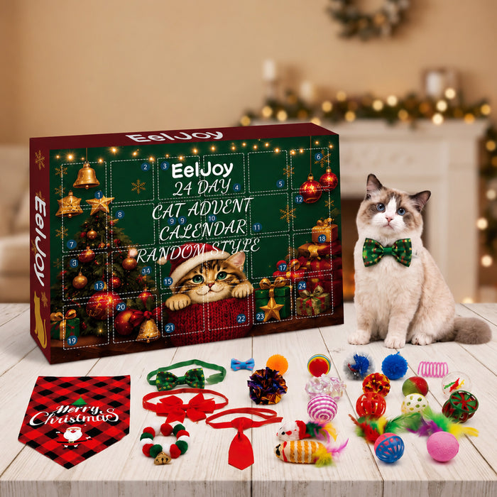 Cosycombe Advent Calendar for Cats with 24 Toys
