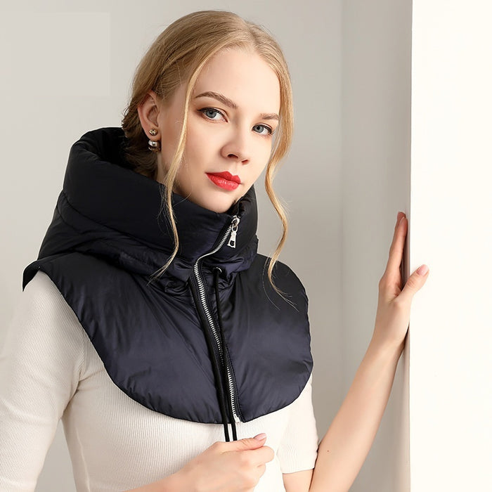 Cosycombe Quilted Down Hood with Built In Neck Warmer