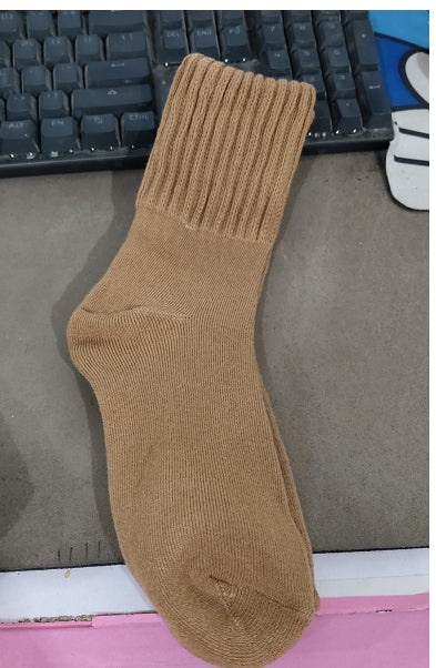 Cosycombe Thick Knit Crew Socks with Ribbed Cuff