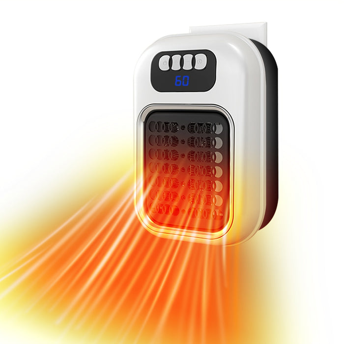 Cosycombe Compact Plug-In Wall Heater with Remote and 12-Hour Timer