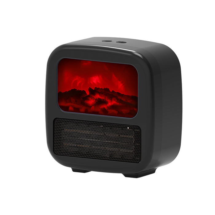 Cosycombe Mini Fan Heater with 3D Flame Fireplace Effect