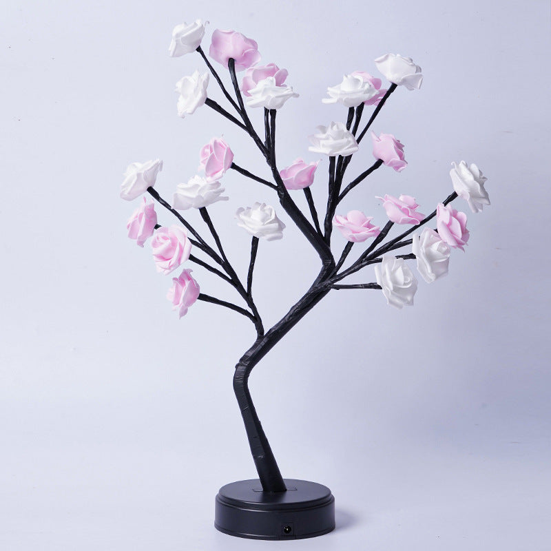LED Rose Tree Lamp – USB Flower Night Light Gift