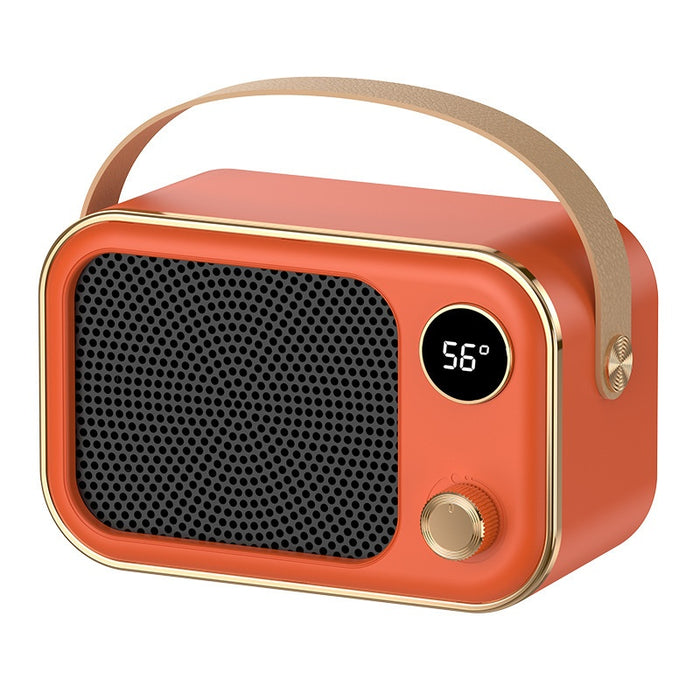 Cosycombe Retro Radio Fan Heater with Digital Temperature Display