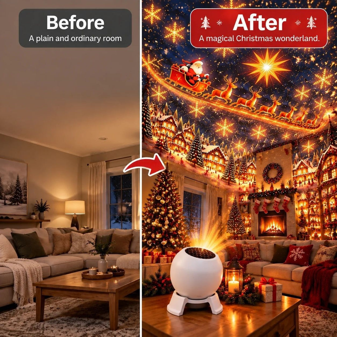 Christmas Projector Light – Magical Festive Patterns on Walls & Ceiling
