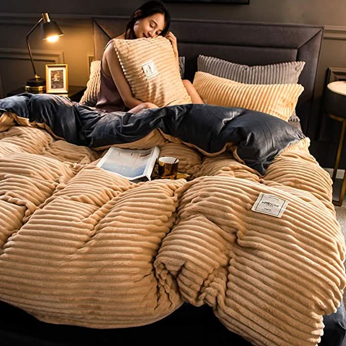 Cosycombe™ Fleece Winter Duvet Cover – Soft, Warm and Easy to Wash