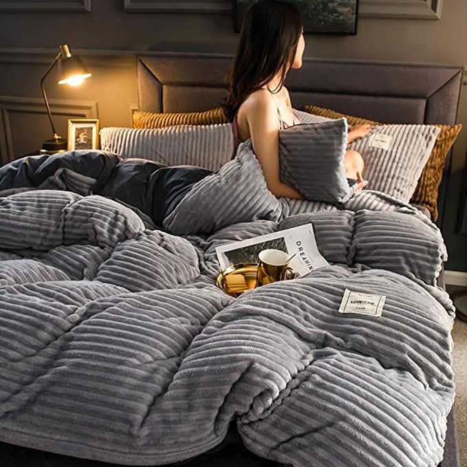 Cosycombe™ Fleece Winter Duvet Cover – Soft, Warm and Easy to Wash