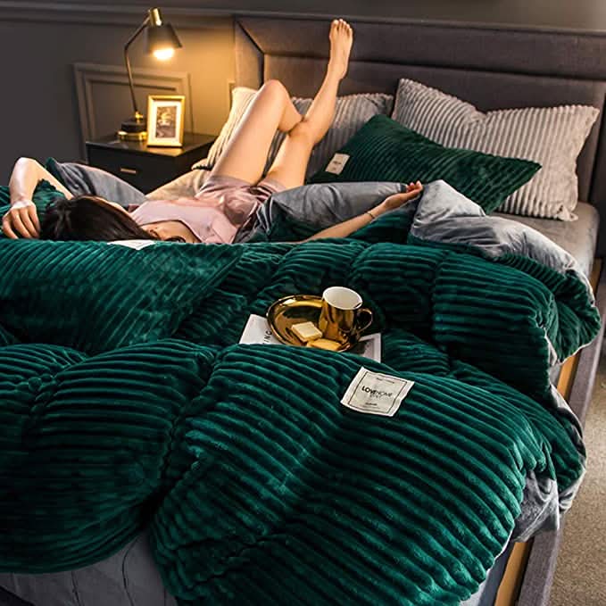 Cosycombe™ Fleece Winter Duvet Cover – Soft, Warm and Easy to Wash