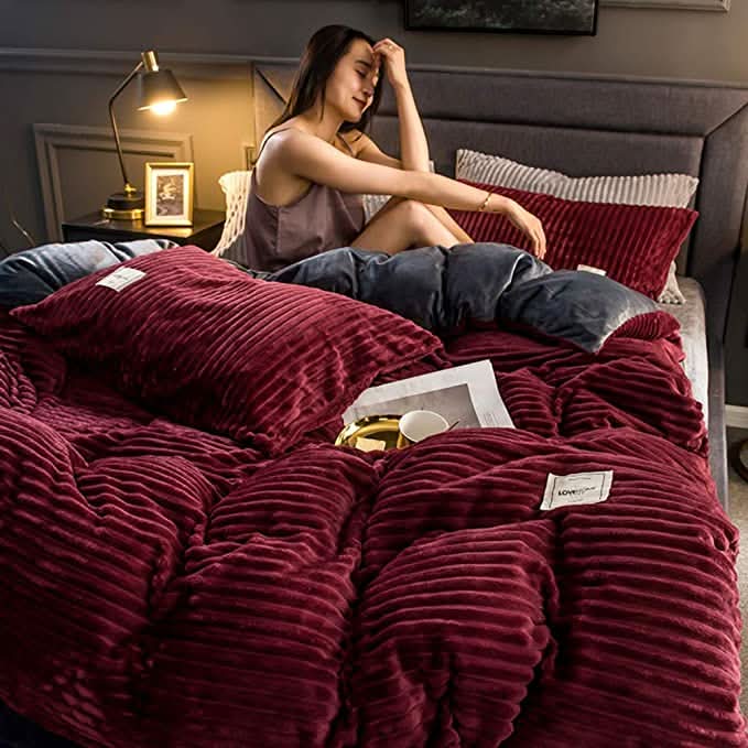 Cosycombe™ Fleece Winter Duvet Cover – Soft, Warm and Easy to Wash