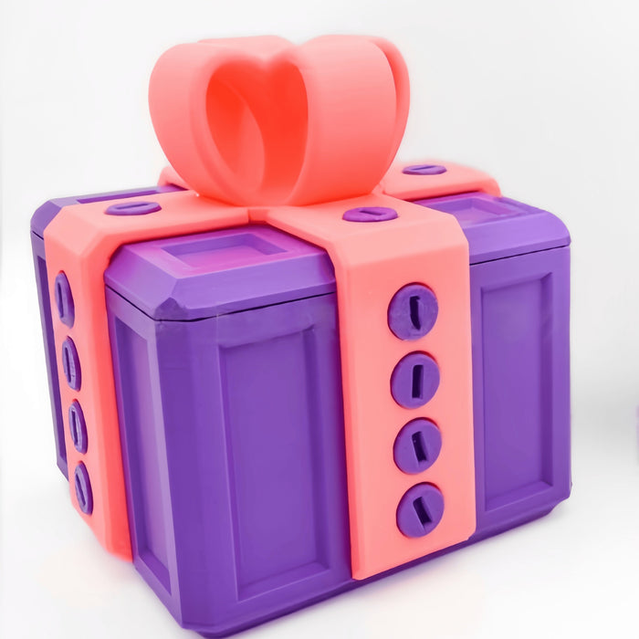 Cosycombe 3D-printed prank gift box sealed with screws