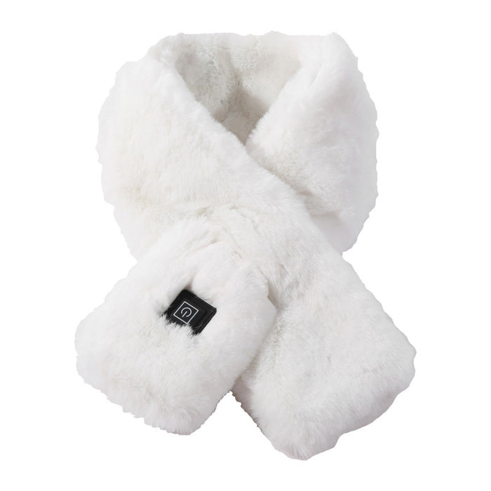 Cosycombe Heated faux fur scarf with 3 heat levels