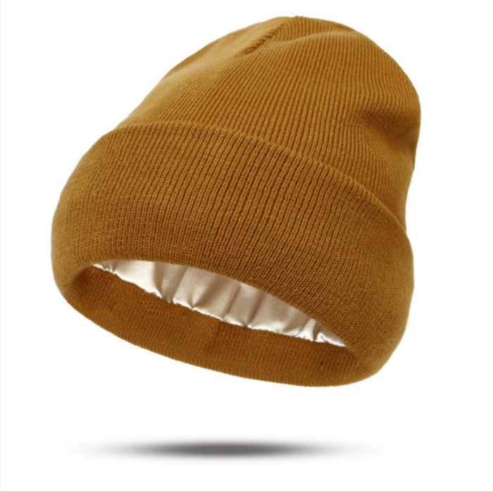 Cosycombe Double Layer Cuffed Beanie with Satin Inside