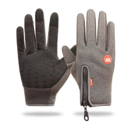 Cosycombe Touchscreen Winter Gloves with Zip Cuff and Fleece Lining