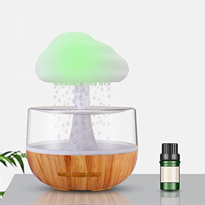 Cosycombe 2-in-1 rain cloud desk humidifier and mushroom night light