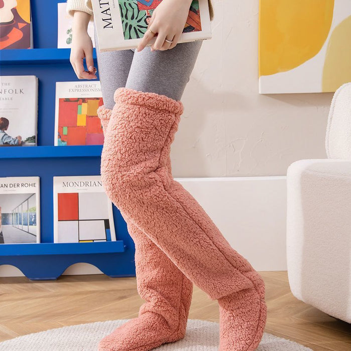 Cosycombe Over the Knee Fuzzy Socks, Leg Warmer in One