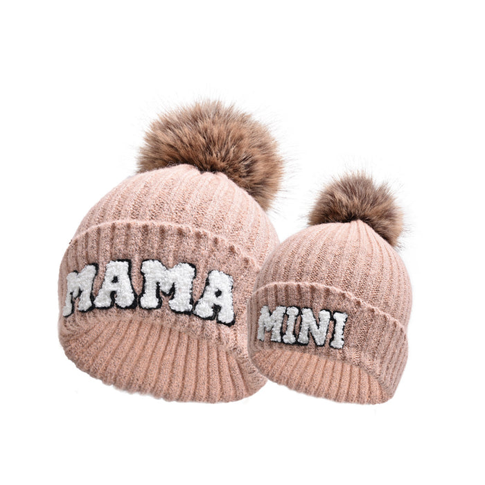 Cosycombe MAMA Beanie with Pompom, Matching MINI Set
