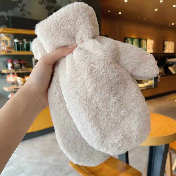 Cosycombe™ Fluffy Plush Mittens with Thick Lining for Cold Days