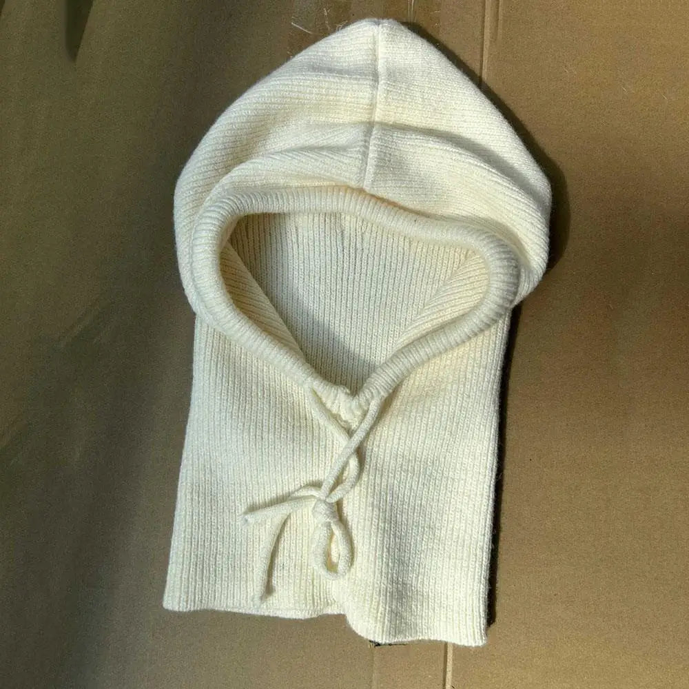 Cosycombe™ Knitted Hooded Balaclava and Neck Warmer in Soft Cashmere Knit