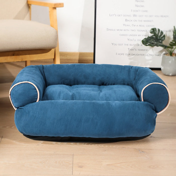 Cosycombe Sofa-style pet bed with plush raised bolsters