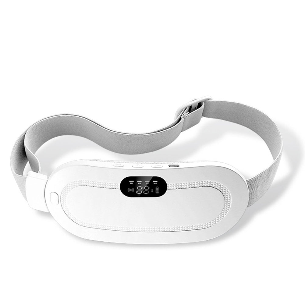 Pink rechargeable heated waist belt with display